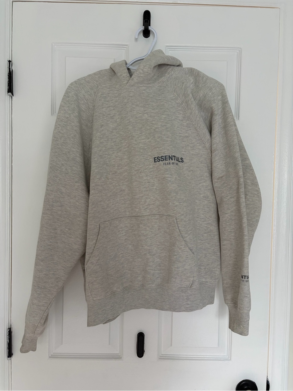 Fear of God Essentials Heather Gray Pullover Hoodie
